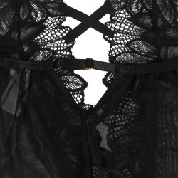 Subblime - Teddy Halter Neck Dos Nu Dentelle Noir L/Xl